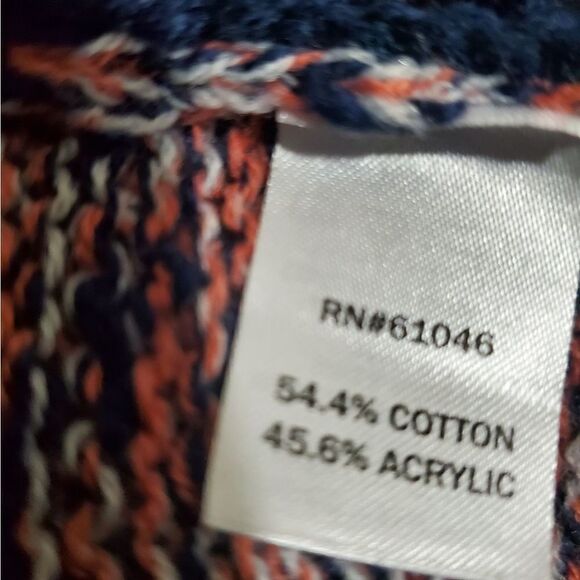 Vanity Open Knit Fringed Sweater Cardigan Size Medium - Picture 12 of 12